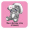Girls little stinker Birthday sticker
