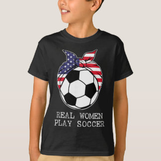 Girls Ll Ndana Flag Player Coach Real Women Play S T-Shirt