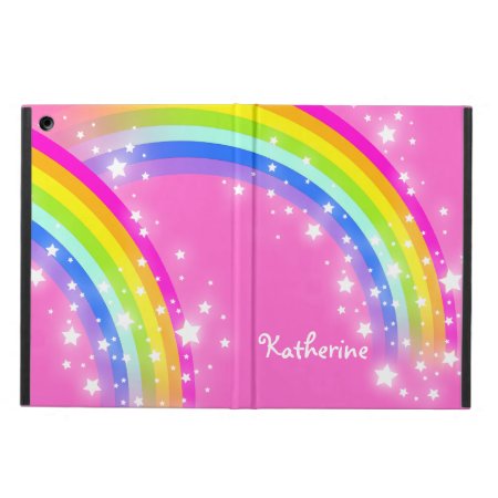 Girls Long Name Rainbow Pink Ipad Air Powis Case