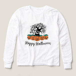 Girls' Long-Sleeved Shirt for Halloween 