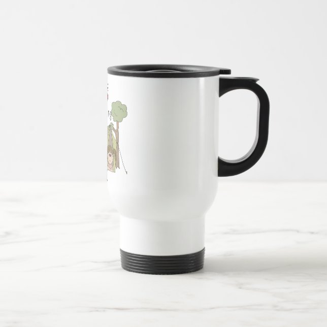 Girls Love Camping Travel Mug (Right)