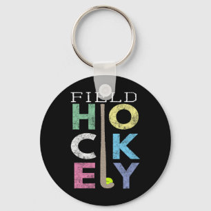 Girls Love Field Hockey Fun Birthday Gift Product Keychain