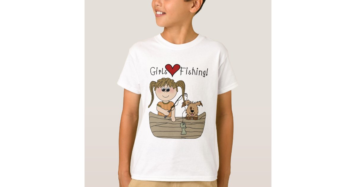 shing Girl - Fishing T-Shirt | Zazzle