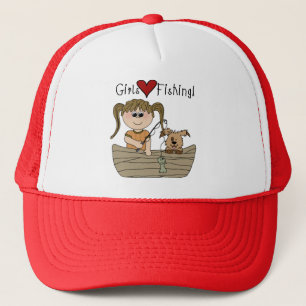 Girls Love Fishing Trucker Hat