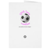 Girls love football art gifts (Back)