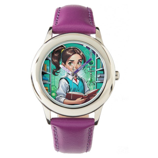 Girls Love Science! Watch (Front)