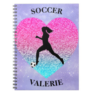 Girls Love Soccer Notebook