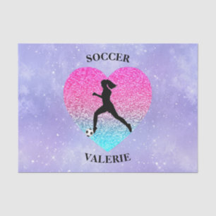 Girls Love Soccer Tissue Paper