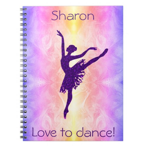 Girls Love to Dance Ballerina Notebook