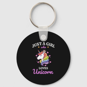Girls love Unicorn Fan Club Keychain