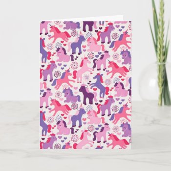 Girl's Magical Unicorn Special Wish Birthday Card by BOLO_DESIGNS at Zazzle