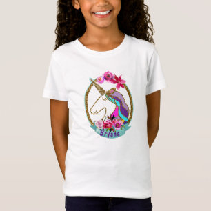 Girls Magical Unicorn Story Book Illustration T-Shirt
