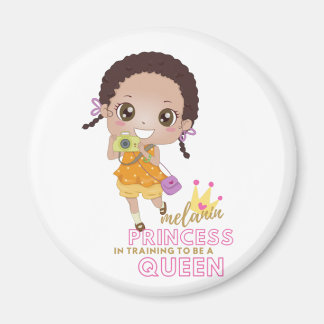 Girls MELANIN Princess In Training To Be Queen Magnet