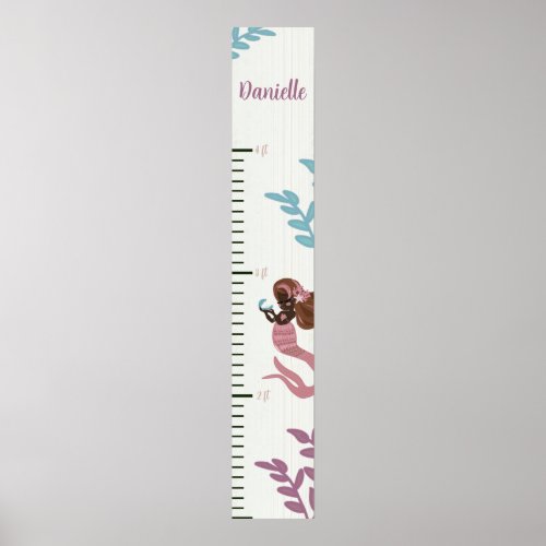 Girls Mermaid Growth Chart