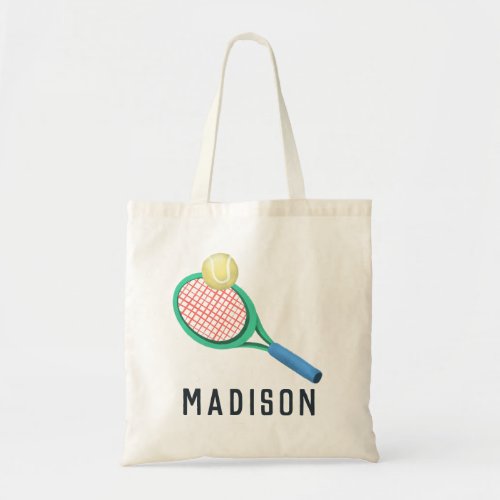 Girls Modern and Sporty Tennis Kids Tote Bag