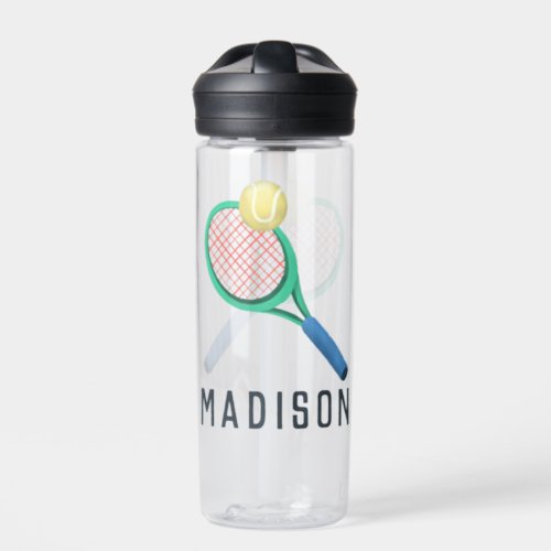 Girls Modern and Sporty Tennis Kids Water Bottle