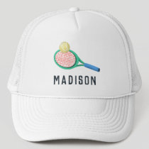 Girls Modern Sporty Tennis Kids Trucker Hat