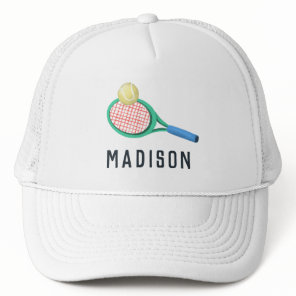 Girls Modern Sporty Tennis Kids Trucker Hat