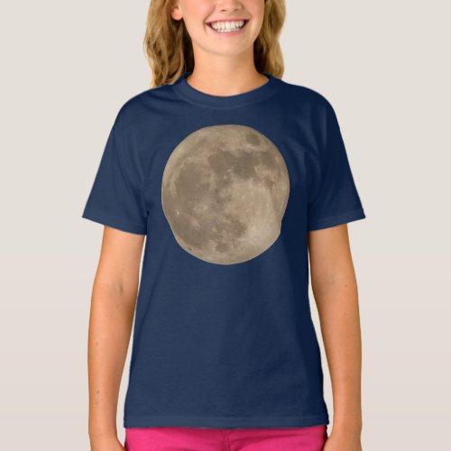 Girls Moon Shirt Full Moon T_shirts  Moon Gifts