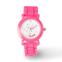 Girls Name Cool Cute Funny Jumbled Hours Pink Kids Watch