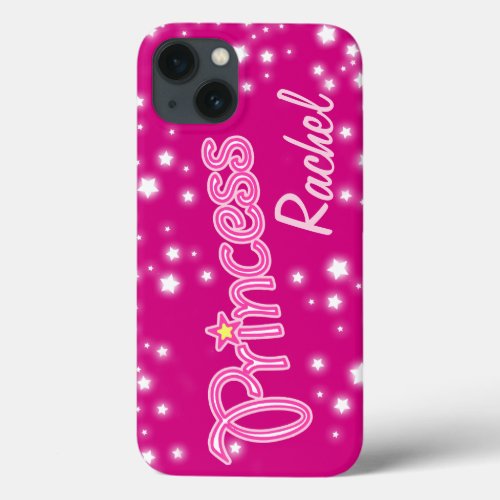 Girls named pink princess star graphic ipad case