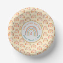 Girl's Natural Boho Rainbow Party Pale Yellow