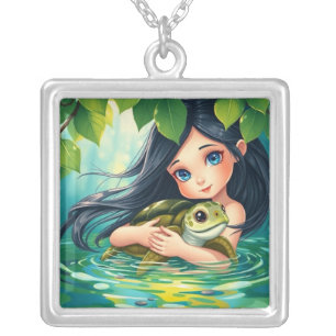 Girls -Necklace Silver Plated Necklace