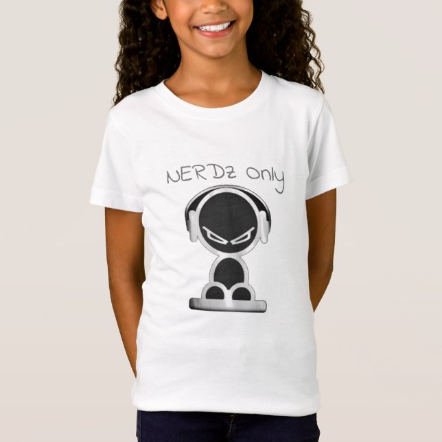 Girl's Nerdz Only T-Shirt (Front)