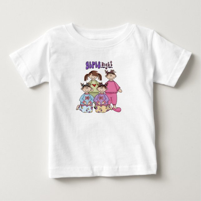 Girl's Night Baby T-Shirt (Front)