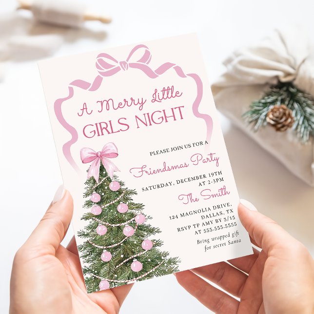 Girls Night Christmas Party Invitation (Creator Uploaded)