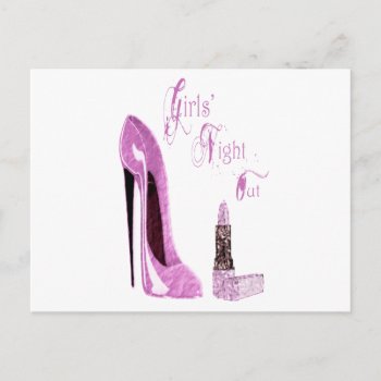 Girl's Night / Day Out Party Invitation Card by shoe_art at Zazzle