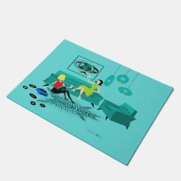 Girl's Night In Doormat | Zazzle