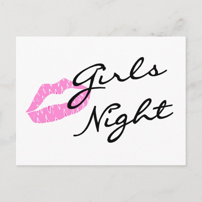 Girls Night (Lips) Postcard (Front)