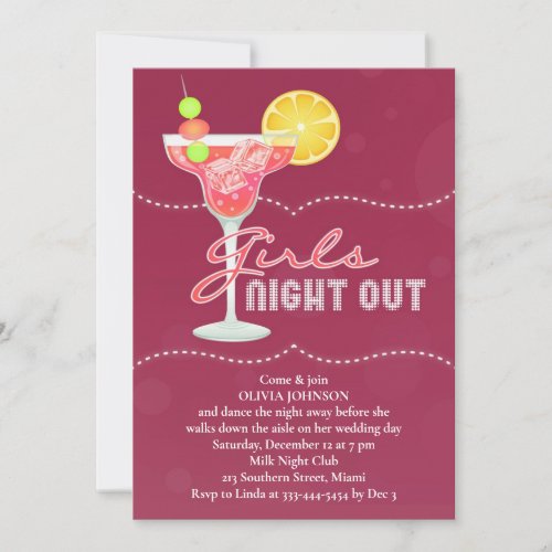Girls Night Out Party Invitation