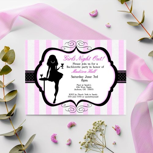 Girls Night Out Bachelorette Party Invitation
