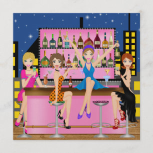 Girls Night Out - Bachelorette - SRF Invitation