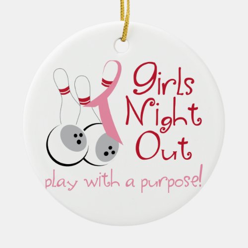 Girls Night Out Ceramic Ornament