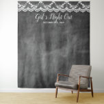 Girl&#39;s Night Out Chalkboard Photo Booth Backdrop at Zazzle