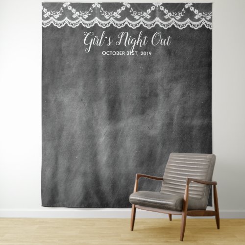 Girls Night Out Chalkboard Photo Booth Backdrop