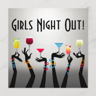 Girls Night Out Cocktail Party Invitation