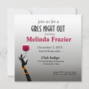 Girls Night Out Cocktail Party Invitation