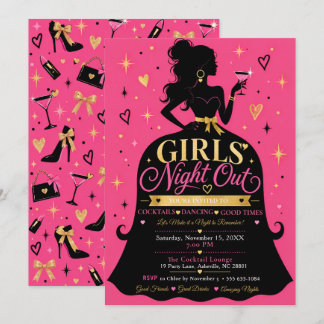 Girls Night Out Cocktails Party Invitation
