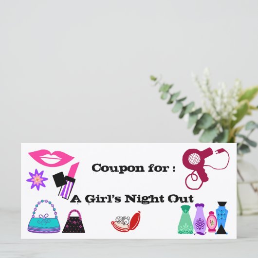 Girl's Night out coupon (Standing Front)