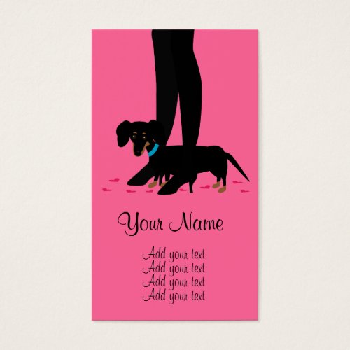 Girls' Night Out - Dachshund Business Card