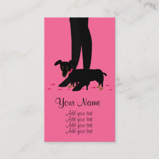 Girls' Night Out - Dachshund Business Card