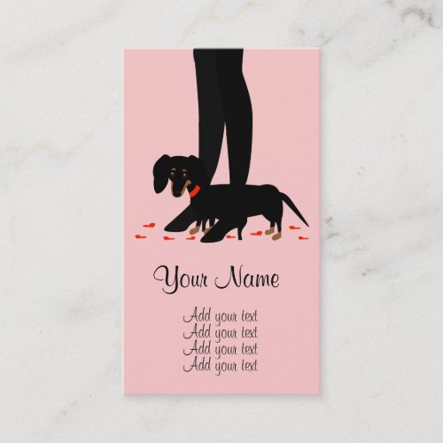 Girls' Night Out - Dachshund Business Card