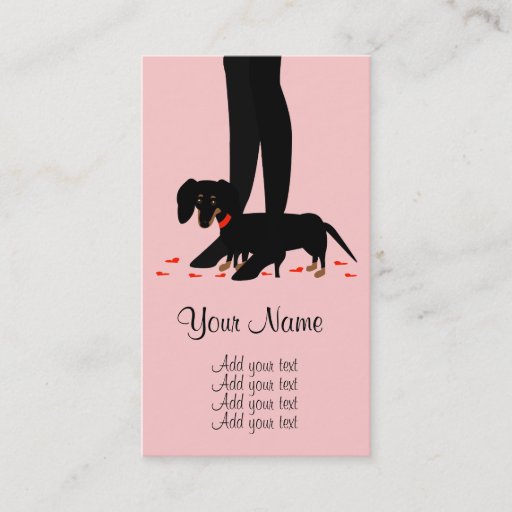 Customizable Girls' Night Out - Dachshund Business Card