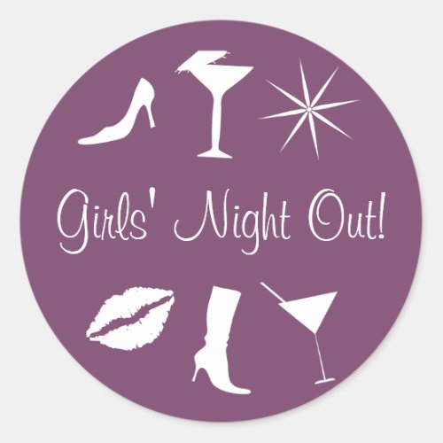 Girls Night Out Envelope Sticker Seal