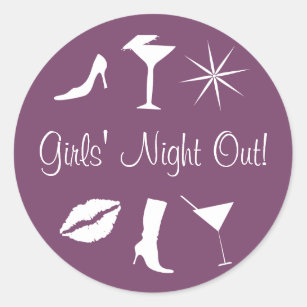 Girls Night Out Stickers, Unique Designs
