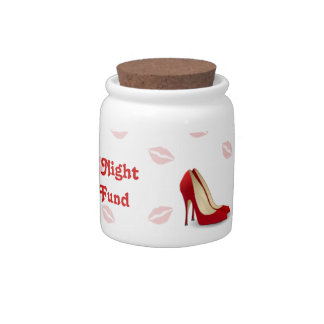 Girls Night Out Fund Martini Heels and Kisses Candy Jar